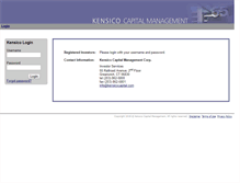 Tablet Screenshot of kensicocapital.com